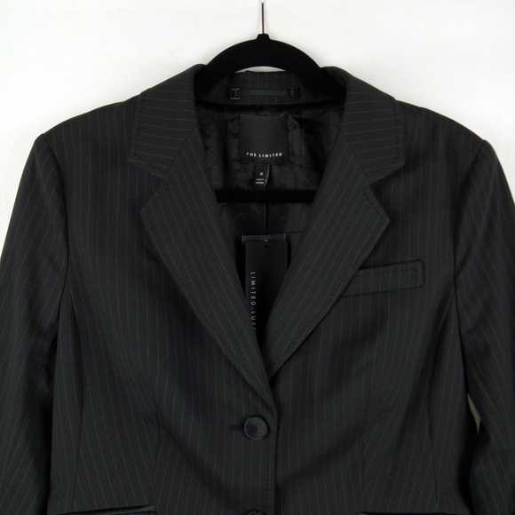*SOLD* The Limited Luxe Blazer Women Size 12 Black NWT - Picture 2 of 7